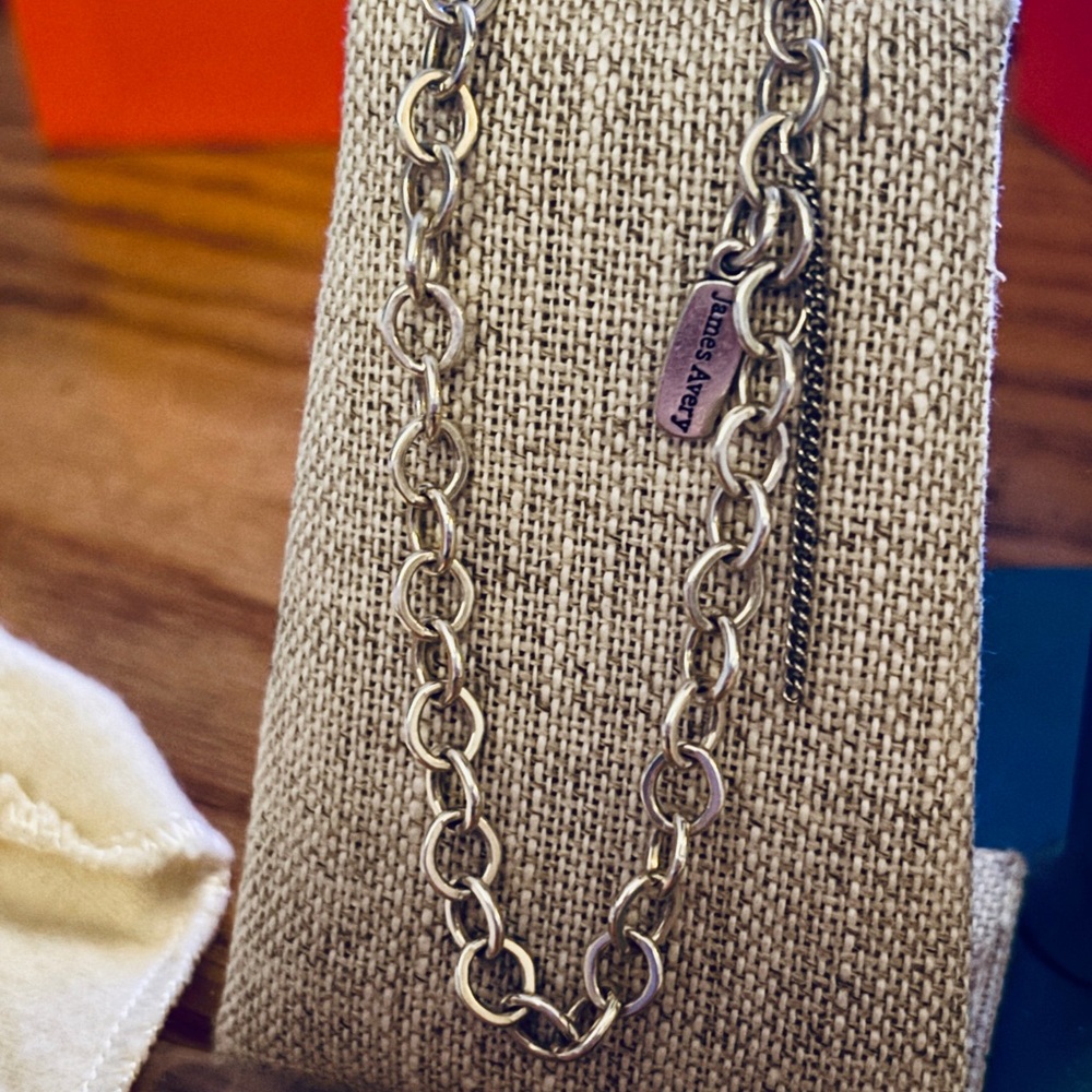 New James Avery forged link charm bracelet - Picture 2 of 4